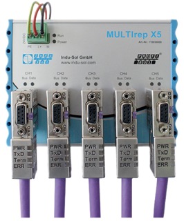 MULTIrep X5 - iRepeater 5x PROFIBUS
