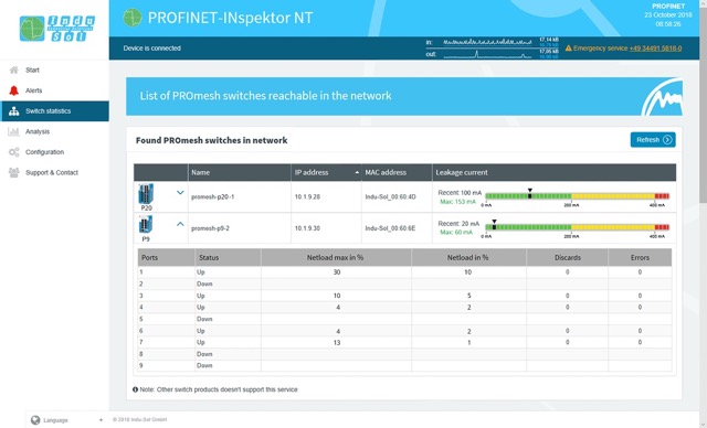 PROFINET-INspektor NT diagnostic and monitoring tool