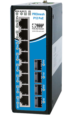 [R-114110251] Rental - PROmesh B12 | PoE 12-Port Managed Industrial Ethernet Switch) 